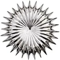 Spikey Shell Wall Mounted Decorative Piece - Chrome