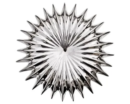 Spikey Shell Wall Mounted Decorative Piece - Chrome image