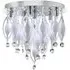 Spindle 6 LED Semi Flush Ceiling Light with Remote - Chrome