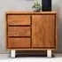 Spooner Wooden Sideboard with 1 Door 3 Drawers - Brown, Acacia