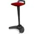 Spry Fabric Office Stool with Rocking Feature - Cherry