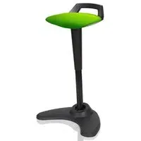 Spry Fabric Office Stool with Rocking Feature - Green