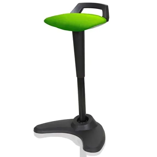 Spry Fabric Office Stool with Rocking Feature - Green