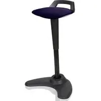Spry Fabric Office Stool with Rocking Feature - Purple