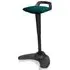 Spry Fabric Office Stool with Rocking Feature - Teal