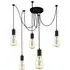 Squiggle 5 Light Pendant Light - Matt Black