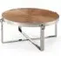 Stamford Coffee Table - Ash Veneer, Stainless Steel