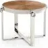 Stamford End Table - Ash Veneer, Stainless Steel
