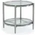 Stanford Glass End Table with Steel Frame - Clear