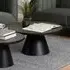 Stanford Large Round Coffee Table - Black, Ceramic