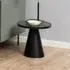 Stanford Small Round Coffee Table - Black, Ceramic