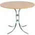 Staples Round Bistro Table - Beech, Chrome