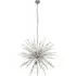 Starburst 10 Light Ceiling Pendant Light - Chrome, Glass