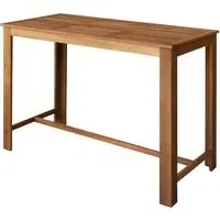 Starla Bar Table - Natural, Solid Acacia Wood alternate view