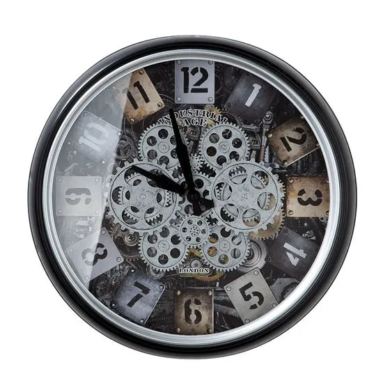 Starls Glass Wall Clock - Silver, Metal