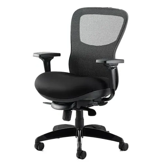 Stealth Shadow Ergo Office Chair with Airmesh Seat - Black