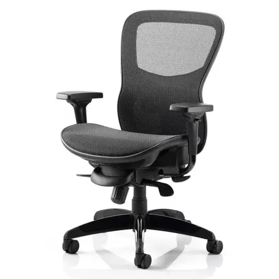 Stealth Shadow Ergo Office Chair with Mesh Seat - Black image