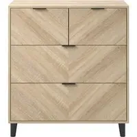 Stockholm 4 Drawer Chest - Sonoma Oak