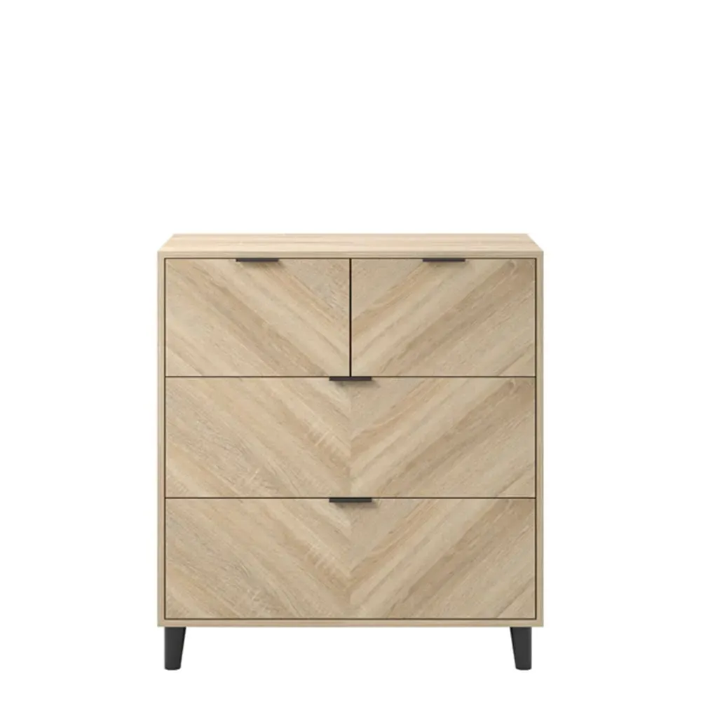 Stockholm 4 Drawer Chest - Sonoma Oak
