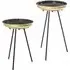 Stockton Set of 2 Side Tables - Black, Metal