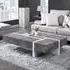 Storm Coffee Table with Storage - White, Concrete Effect
