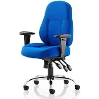 Storm Fabric Office Chair with Arms - Blue