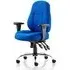 Storm Fabric Office Chair with Arms - Blue