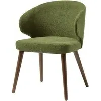Stoughton Fabric Armchair - Forest Green, Boucle