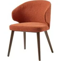 Stoughton Fabric Armchair - Terracotta, Boucle