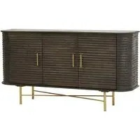 Stowe Storage Cabinet with 3 Doors - Brown, Mango Wood