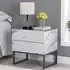 Strada 2 Drawer Bedside Cabinet - Marble Effect