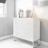 Strada 5 Drawer Chest - White, High Gloss