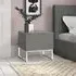 Strada Bedside Cabinet with 2 Drawers - Grey