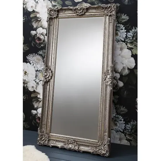 Stratton Rectangular Leaner Mirror - Silver image