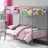 Streatham Metal Single Bunk Bed - Silver Grey