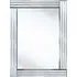 Stripe Rectangle Decorative Mirror - Silver