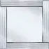 Stripe Square 60x60 Decorative Mirror - Silver