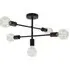 Studio 5 Lights Semi Flush Ceiling Light - Matt Black
