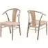 Sturgis Dining Chairs Set of 2 - Off White, Oak