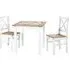 Sucre Tile Top Dining Table with 2 Chairs - White, Pine