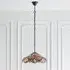 Sullivan Medium Tiffany Glass Pendant Light - Dark Bronze