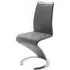 Summer Z-Shaped Dining Chair - Grey, Faux Leather