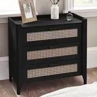 Sumter 3-Drawer Chest - Black Ash, Oak