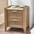 Sumter Bedside Cabinet with 2 Drawers - Oak