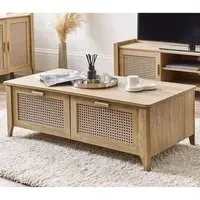 Sumter Coffee Table with 2 Drawers - Oak