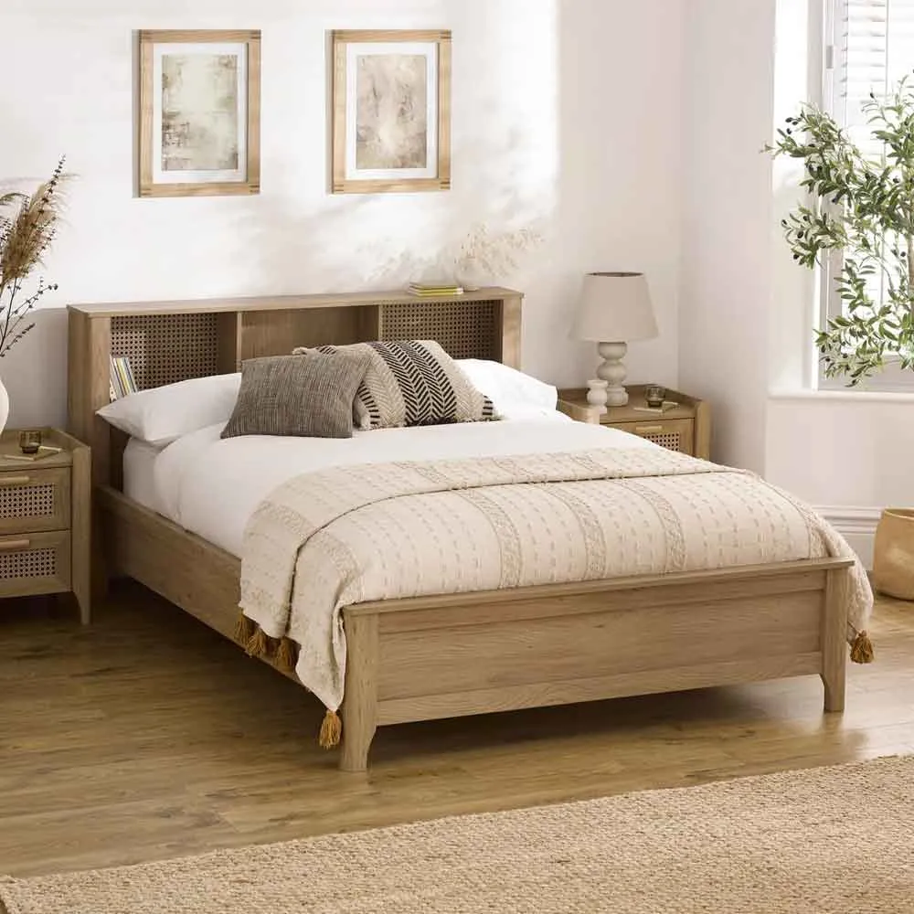 Sumter Double Bed Frame - Brown, Wood product