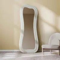 Sun Glass Cheval Mirror Full Length - Cream, MDF alternate view