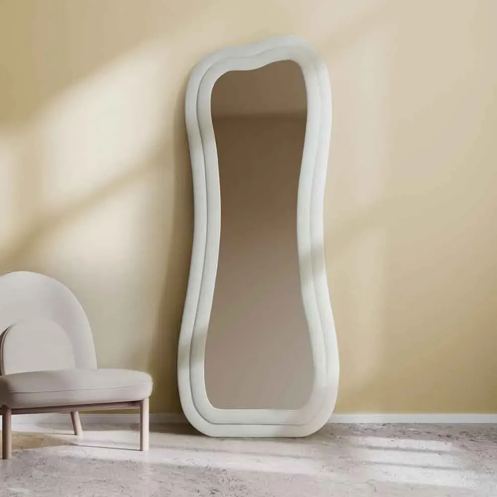 Sun Glass Cheval Mirror Full Length - Cream, MDF product
