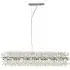 Sunburst 16 Light Glass Beads Bar Pendant Light - Chrome