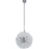 Sunburst 7 Light Glass Beads Pendant Light - Chrome
